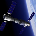 Moduł Tiangong-1 i Shenzhou-10 / Grafika wykonana przez Junior Miranda