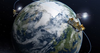 Satelity MetOp Second Generation - wizualizacja / Credits: ESA–P. Carril
