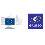 Logo Komisji Europejskiej i systemu Galileo / Credits: Komisja Europejska
