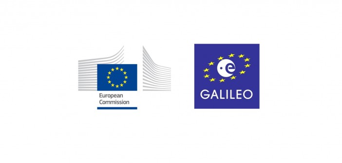 Logo Komisji Europejskiej i systemu Galileo / Credits: Komisja Europejska