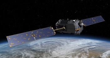 Wizualizacja satelity OCO-2 na orbicie okołoziemskiej / Credits: NASA/JPL-Caltech