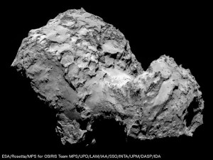Obraz komety 67P / Credits - ESA/MPS/Rosetta