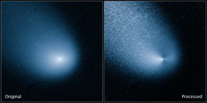 Kometa C/2013 A1 sfotografowana przez HST, 11 marca 2014 / Credit: NASA