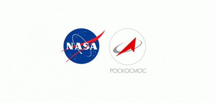 Loga agencji NASA i Roskosmos / Credot: NASA, Roskosmos