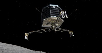 Philae tuż przed przyziemieniem na powierzchni 67P / Credit: ESA/ATG medialab