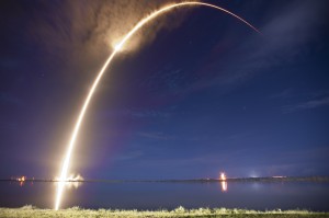 Start rakiety Falcon 9 z satelitą AsiaSat 6, 7 września 2014 / Credit: SpaceX