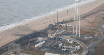 Stanowisko startowe 0A kosmodromu MARS przy Wallops Flight Facility, 29 października 2014