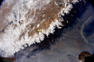 Mt Everest widziane z pokładu ISS / Credits - NASA