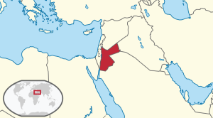 Położenie Jordanii na Bliskim Wschodzie / Credit: TUBS, License: CC-BY-SA 3.0