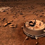 Wizja artystyczna lądownika Huygens na powierzchni Tytana / Credits: ESA