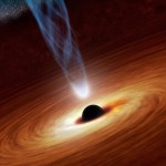 Wizja artystyczna czarnej dziury w środku IC 310 / Credits - NASA