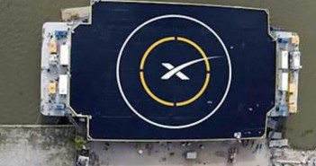 Platforma, na której SpaceX spróbuje posadzić pierwszy stopień rakiety Falcon 9 v1.1 / Credits - SpaceX