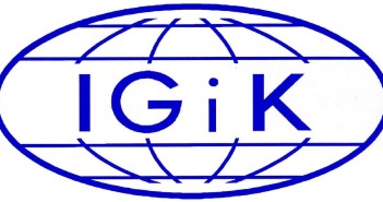 Logo Instytutu Geodezji i Kartografii / Credits - IGiK