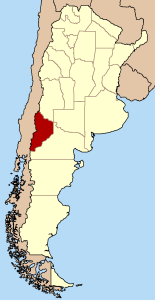 Prowincja Neuquén na mapie Argentyny