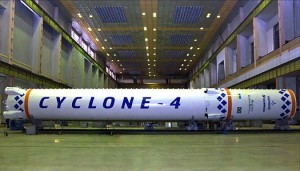 Dwa pierwsze człony rakiety Cyklon-4 / Credit: Alcantara Cyclone Space