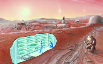 Marsjańska kolonia. (Credits: NASA)