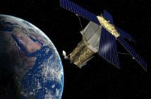 WorldView-4 (dawny GeoEye-2) - wizualizacja / Credit: Lockheed Martin, DigitalGlobe