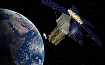 WorldView-4 (dawny GeoEye-2) - wizualizacja / Credit: Lockheed Martin, DigitalGlobe
