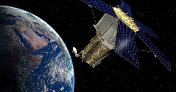 WorldView-4 (dawny GeoEye-2) - wizualizacja / Credit: Lockheed Martin, DigitalGlobe