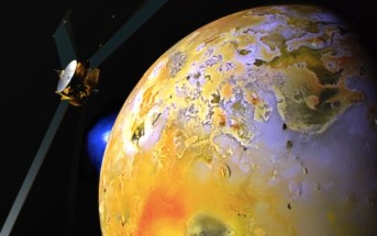 Wizja artystyczna sondy Io Volcano Observer / Źródło: Alfred McEwen/University of Arizona/JHUAPL