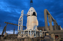 Kapsuła Dragon przed testem systemu ratunkowego / Credits: SpaceX