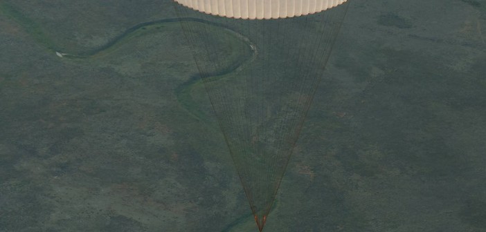 Lądujący Sojuz TMA-15M / Credits - NASA/Bill Ingalls