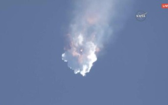 Rozerwanie rakiety Falcon 9R v1.1 / Credits - NASA TV