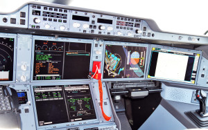 Kokpit A350 Beluga dostosowany do użytkowania EGNOS, Tuluza, 7 maja 2015 / Credit: GSA