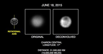 Obraz Charona z 18 czerwca / Credits - NASA / Johns Hopkins University Applied Physics Laboratory/Southwest Research Institute