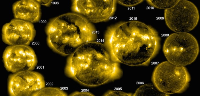 Dwadzieścia spojrzeń na Słońce sondy SOHO / Credits - NASA, ESA, SOHO