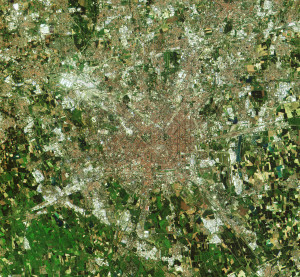 Mediolan sfotografowany przez Sentinela-2A w dniu 27 czerwca 2015, godz. 10:25 UTC / Credit: Copernicus data (2015)/ESA