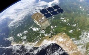 Sentinel-2 na orbicie - wizualizacja / Credit: ESA - ATG Medialab