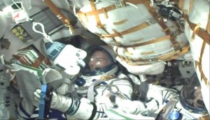 Podczas startu Sojuza TMA-17M pojawił się również akcent z Gwiezdnych Wojen / Credits: NASA TV