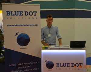 Maciej Mickiewicz z zespołu Blue Dot Solutions na MSPO / Credits - BDS