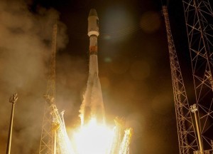 Start Sojuza-STB z dwoma satelitami Galileo / Credits - ESA