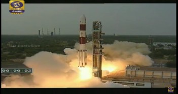 Moment startu PSLV-XL / Credits - DoordarshanNational