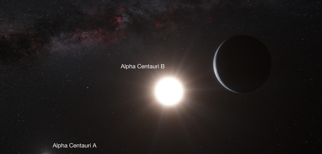 Układ planetarny Alfa Centauri - wizja artystyczna / Credit: ESO/L. Calçada/N. Risinger / License: Creative Commons Attribution 4.0 International License
