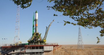 Rakieta Sojuz-U z Progressem M-29M na wyrzutni / Credits - NASA, Roskosmos