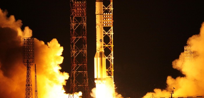 Start rakiety Proton-M z satelitą Turksat-4B