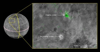 Kratery Organa i Skywalker / Credits - NASA/Johns Hopkins University Applied Physics Laboratory/Southwest Research Institute