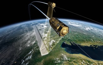 TanDEM-X w locie w formacji z TerraSAR-X / Credit: DLR