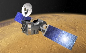 ExoMars 2016 Trace Gas Orbiter na orbicie Marsa - wizualizacja / Credit: ESA–D. Ducros
