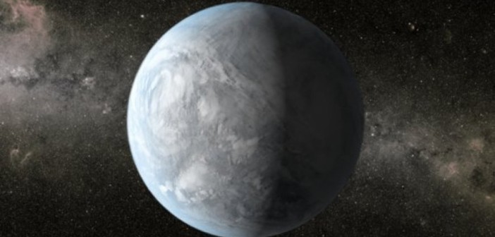 Skalista super-Ziemia, w całości skuta lodem - możliwy wygląd Wolf 1061d? / Credits - NASA, Ames, JPL-Caltech