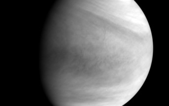 Wenus sfotografowana przez VCO Akatsuki w paśmie ultrafioletowym, 7 grudnia 2015 / Credit: JAXA