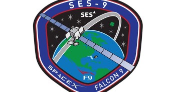 Logo startu rakiety Falcon 9 i SES-9 / Credits - SpaceX