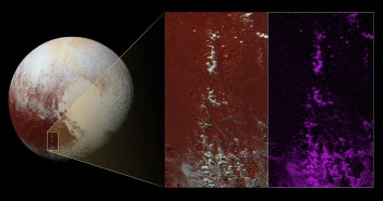 Metanowy śnieg na wzgórzach Cthulhu / Credits - NASA/Johns Hopkins University Applied Physics Laboratory/Southwest Research Institute