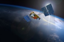 Artystyczna wizja satelity Iridium NEXT / Źródło: Iridium