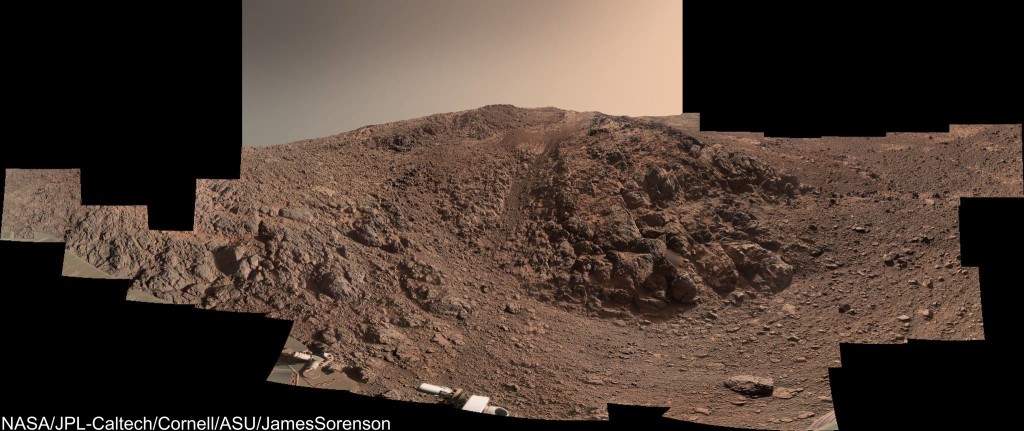 Grań Knudsena sfotografowana przez łazik Opportunity, Mars / Credit: NASA, JPL-Caltech, Cornell, ASU, James Sorensen