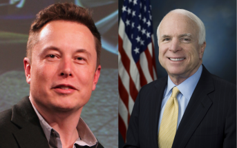 Elon Musk (po lewej) i senator John McCain (po prawej) / Credit: Steve Jurvetson, CC-BY 2.0, United States Congress (domena publiczna)