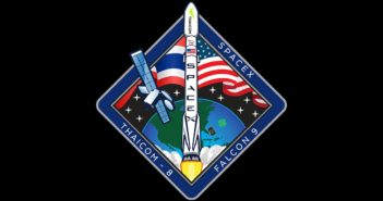 Logo startu satelity Thaicom-8 / Credits - SpaceX